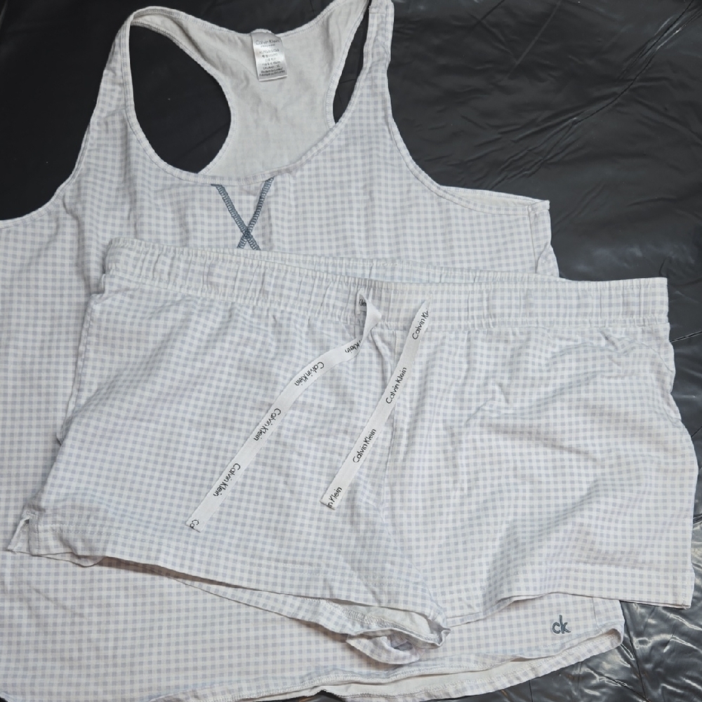 Calvin Klein Gray Pajama Set with Racerback Tank